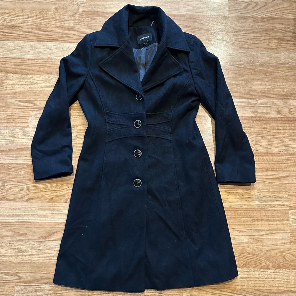 Nine West wool blend long coat